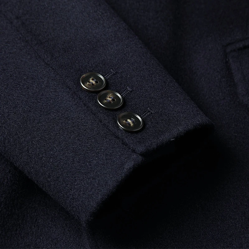 2020 New Men's 100% Coat Double-sided Wool Jacket Casual Blazer Mens Overcoat Korean Coats D-20-1617 B23017 | Мужская одежда