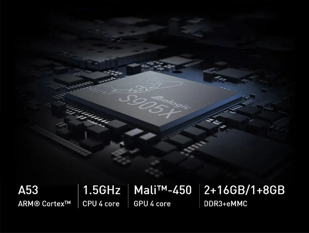 ТВ приставка H96 Pro H3 Android 7 1 OS четырехъядерный процессор Amlogic S905X 2 Гб 16 мини ПК 4 ГГц Wi