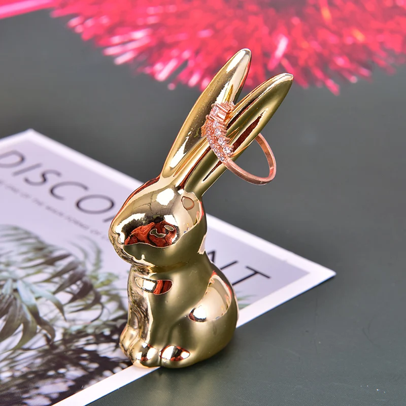 Креативные украшения в виде кролика керамические поделки домашняя свадьба