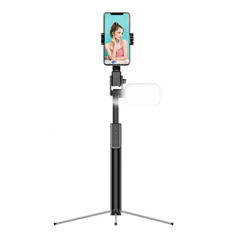 

Mobile Phone Selfie Stick Live Broadcasting Bracket bluetooth Remote Control Integrated Tripod Recyclable Charging non-slip