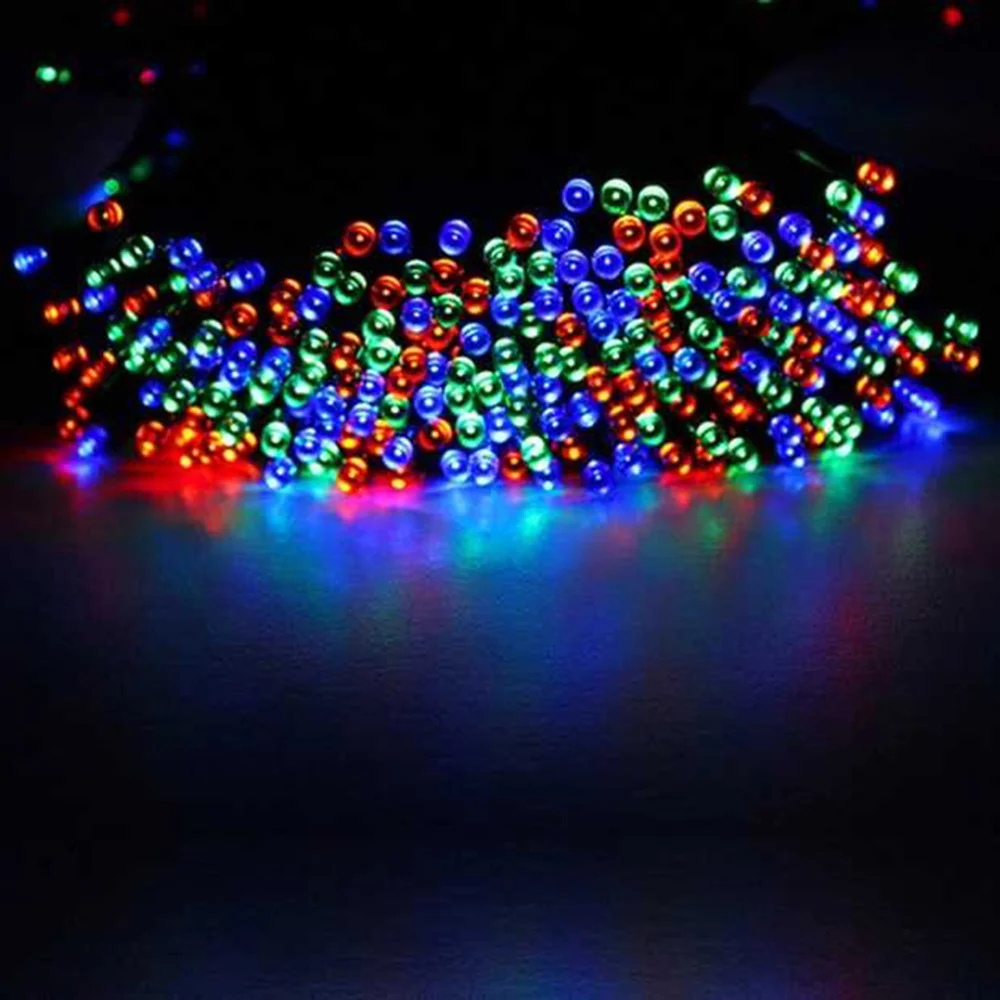 

52m 500 LEDs Solar String Lights Outdoor Waterproof Fairy Light String with Solar Panel for Christmas Home Wedding Party Bedroom