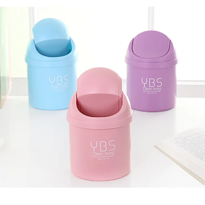 

Creative fashion Nordic style mini desktop small trash can office living room room desktop trash storage bin