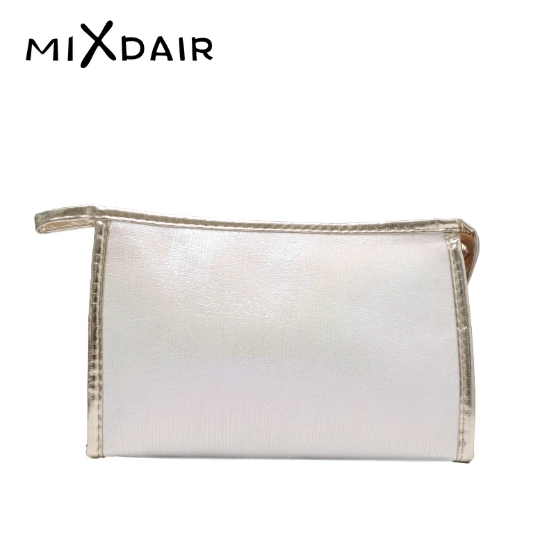 MIXDAIR Makeup Bags Gold Silk Women Cosmetic Bag Make Up Organizer Holder Waterproof Handbag Zipper Multifunction Beauty | Красота и