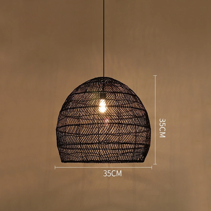 

Rattan Lamp Pendant Light Vintage Hanging Lamp LED Living Room Dining Room Home Decor Cafe Restaurant Hanglamp