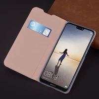 Slim Wallet Case For Huawei P20 Pro Lite P20Pro P20Lite Phone Sleeve Bag Mask Flip Cover With Card Holder Business Purse
