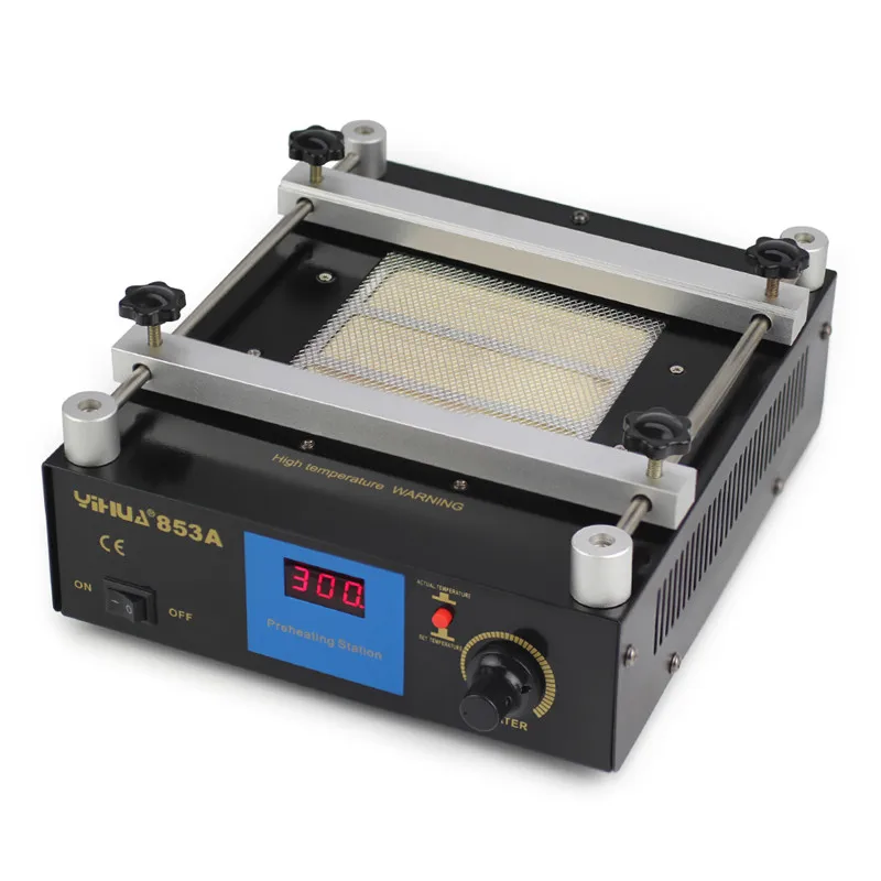 110 В/220 В YIHUA 853A Высокая мощность ESD BGA паяльная станция PCB preheat и демонтаж IR preheating