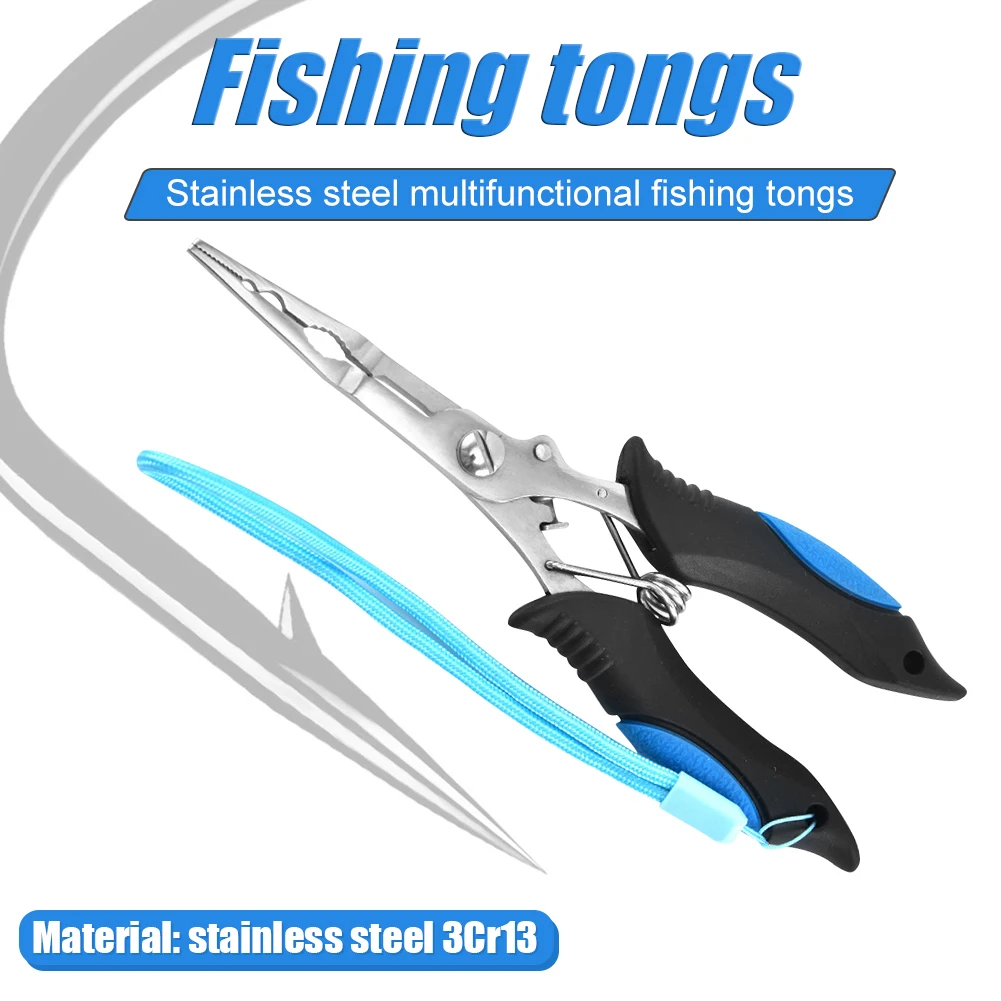 

Fish Use Tongs Multifunction Scissors Stainless Steel Fishing Pliers Multi-function Fishing Scissors Plier Line Cutter