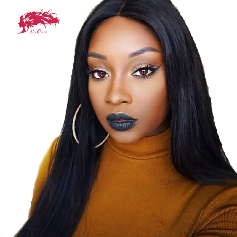 613 светлые прямые полные парики человеческих волос с волосами младенца 8 26