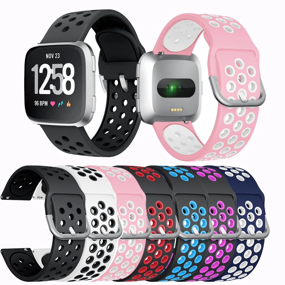 Ремешок для Fitbit Versa 2 Band мягкий силиконовый водонепроницаемый сменный Браслет