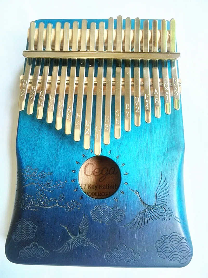 17 клавиш Kalimba большой пианино высококачественный корпус из красного дерева