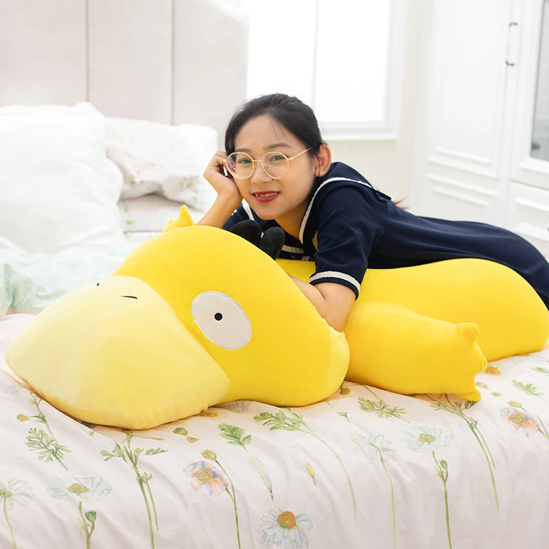 

Psyduck plush toys Big size yellow duck cute Cartoon Stuffed doll soft Pillow Home Decoration Christmas gifts for kid