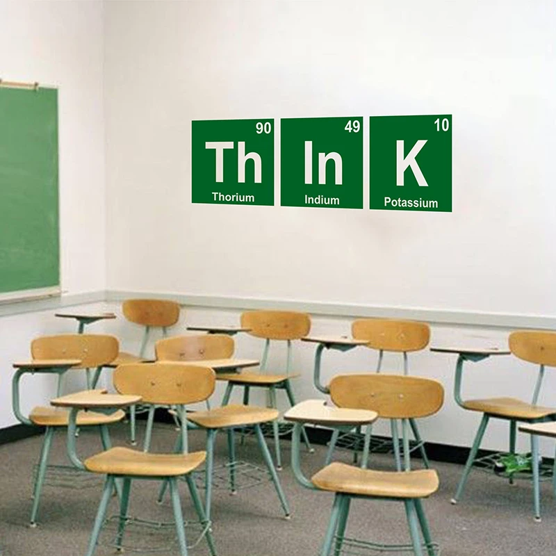 Наклейка на стену с надписью Think Word|Наклейки стену| |