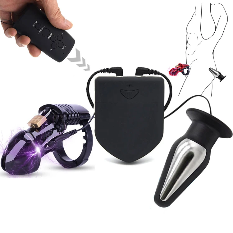 Набор с электрошоком SM Мужской Электрический Пояс верности CB6000 клетка для пениса