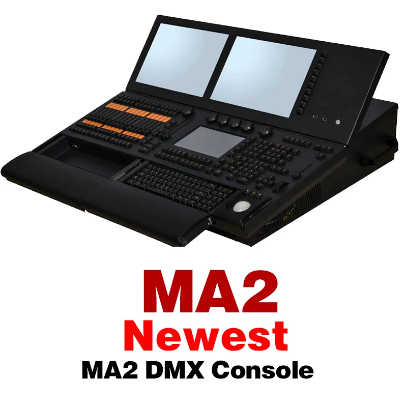 Новейшая MA2 DMX консоль с тремя экранами мощный функциональный Профессиональный контроллер