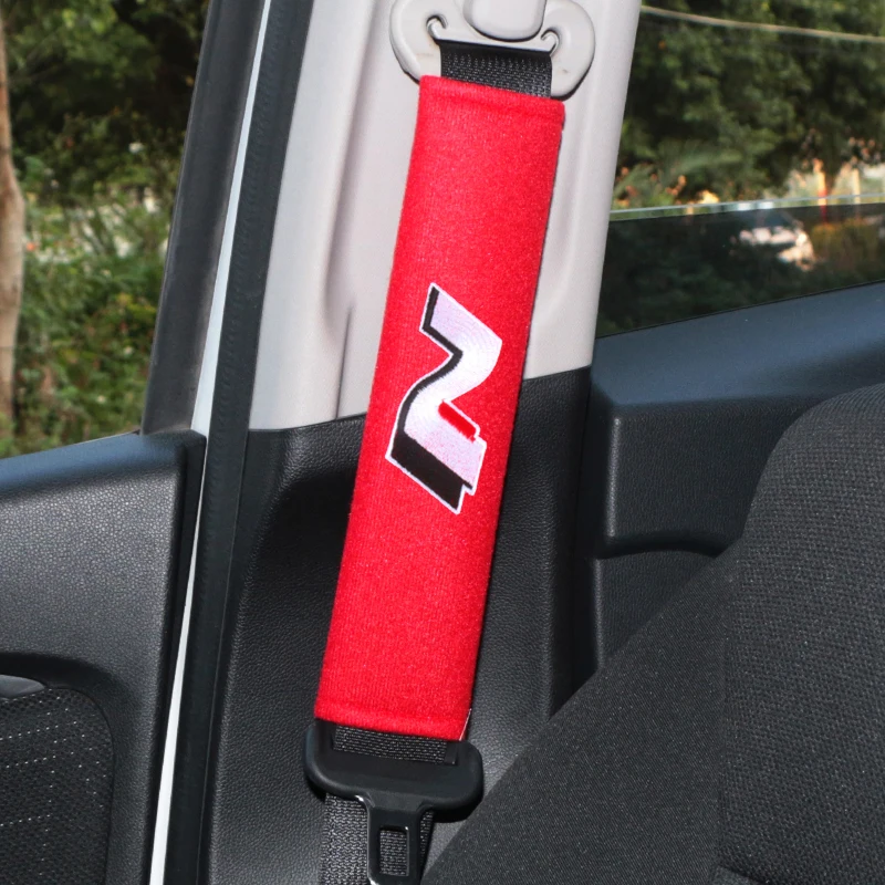 Автомобильный Стайлинг хлопковый ремень безопасности для автомобилей эмблема