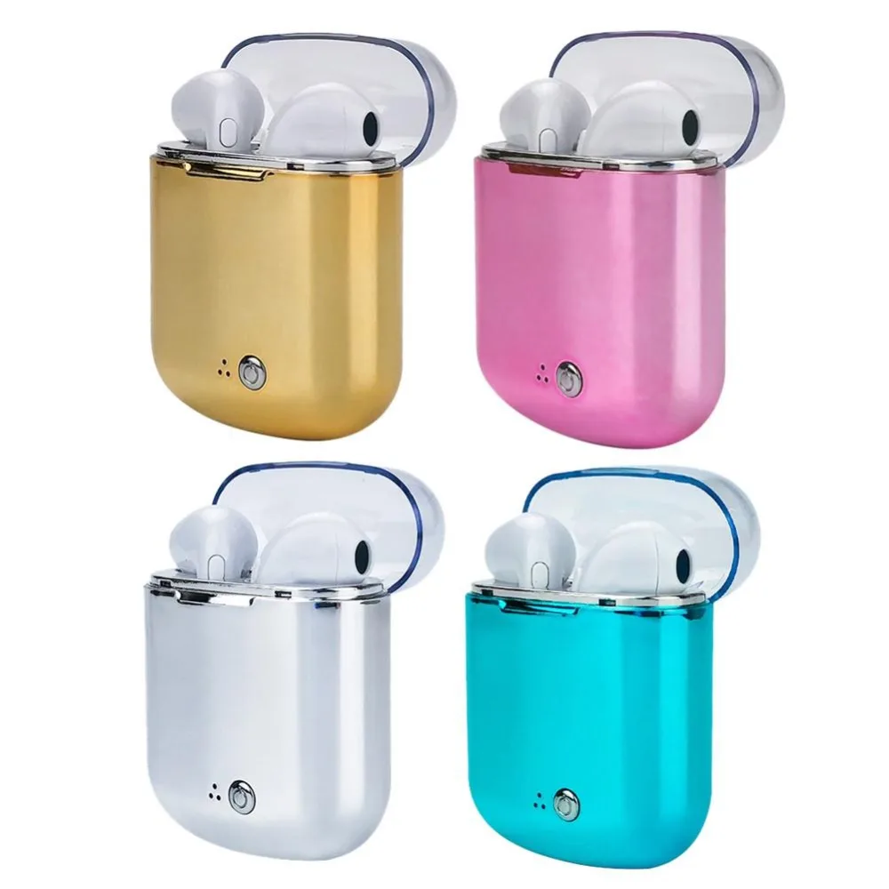 I7 tws покрытие Мини Bluetooth наушники беспроводные с зарядным боксом спортивные