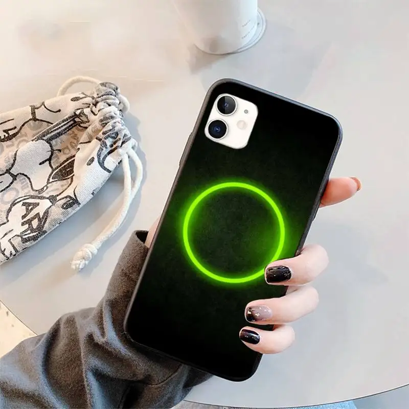 

New Shiny Neon lights color modern Phone Case for iPhone 11 12 mini pro XS MAX 8 7 6 6S Plus X 5S SE 2020 XR