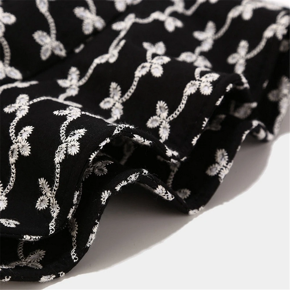 Панама с цветочной вышивкой GOUTER для девочек элегантная дизайнерская летняя