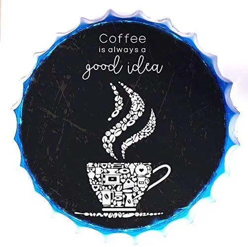 

Королевский жестяной знак, крышка для бутылки, металлический жестяной знак, диаметр вкусного свежего кофе, круглые металлические знаки для ...