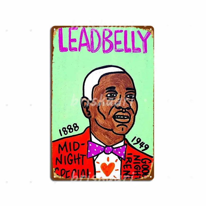 

Металлические плакаты Leadbelly, блюз, народное искусство, Классический клуб, бар, кинотеатр, гараж