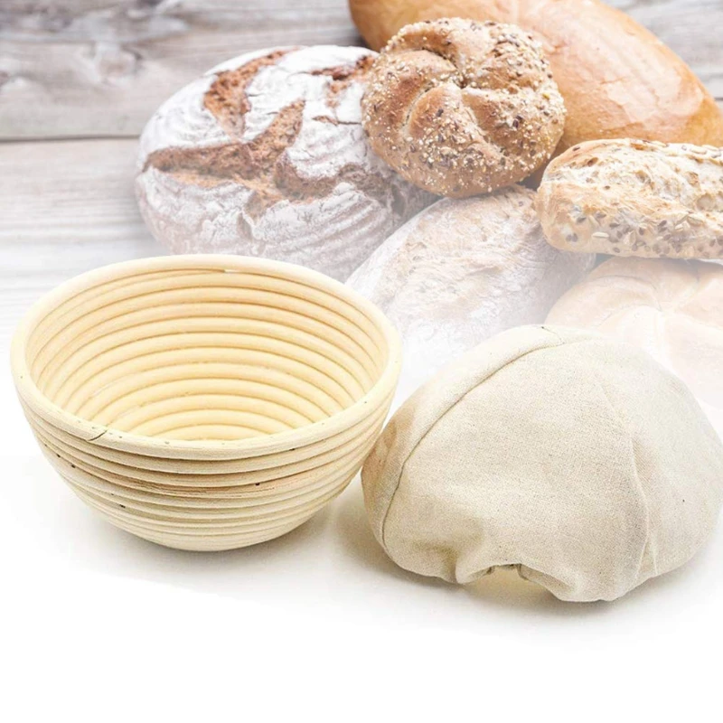 

8 PCS Wicker Bread Fermentation Basket Natural For Bread Dough Rattan DIY Tool