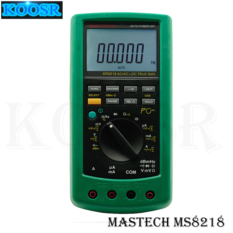 MASTECH MS8218 Digital Multimeter 50000 Counts True RMS DMM dB Meter w/RS232 Interface High Accuracy Precision Multimetro | Инструменты