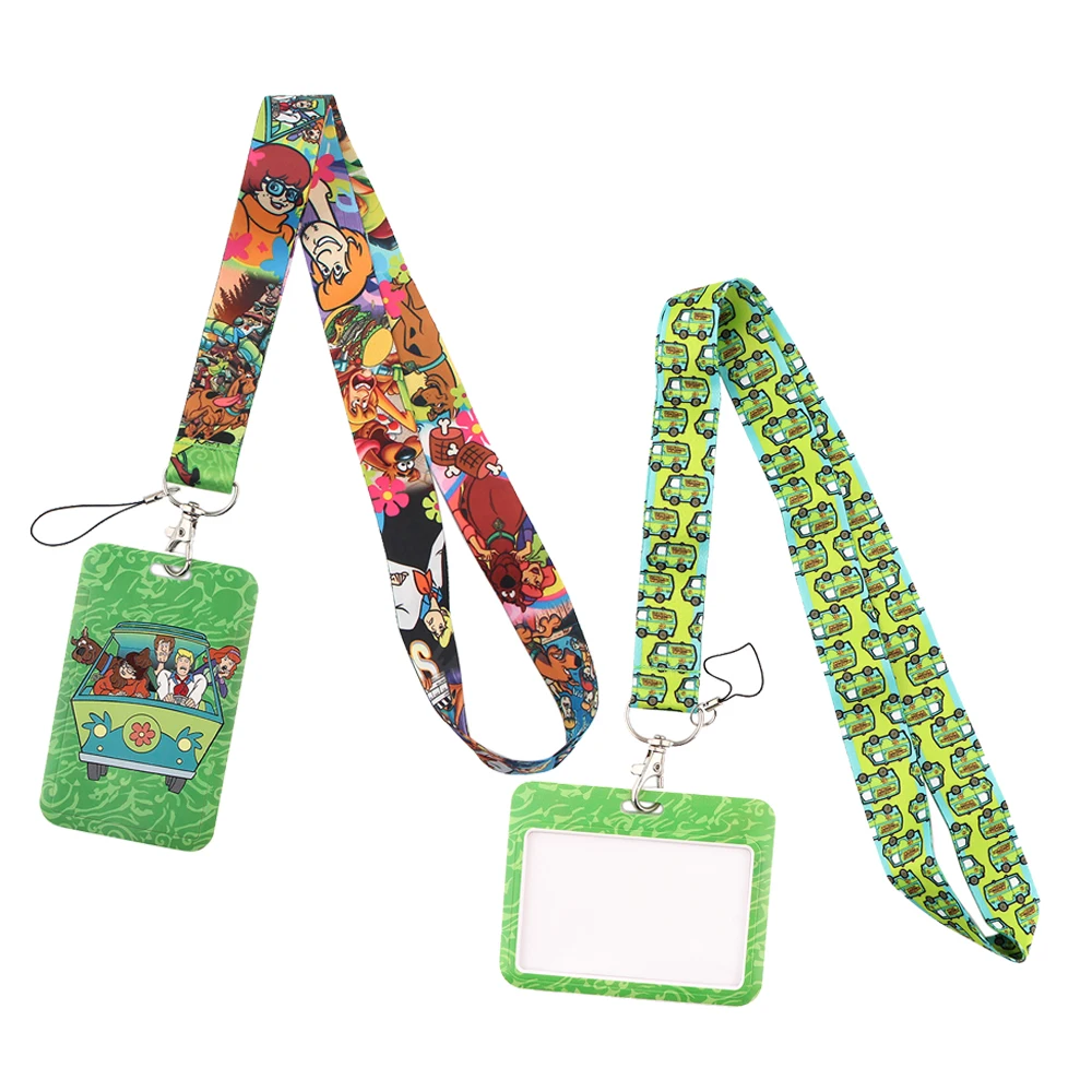 ER759 Пёс из мультфильма зеленый автобус держатель для банковской кредитной карты