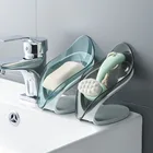 Держатель для мыла в ванную комнату, Коробка для мыла в форме листа, контейнер для хранения кухонной посуды, нескользящий дренаж для мыла, контейнер для хранения, аксессуары для ванной комнаты