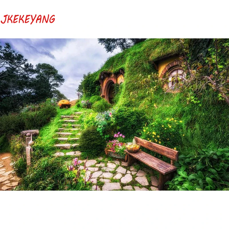 5D DIY квадратная/круглая алмазная живопись деревня вышивка крестиком Алмазная