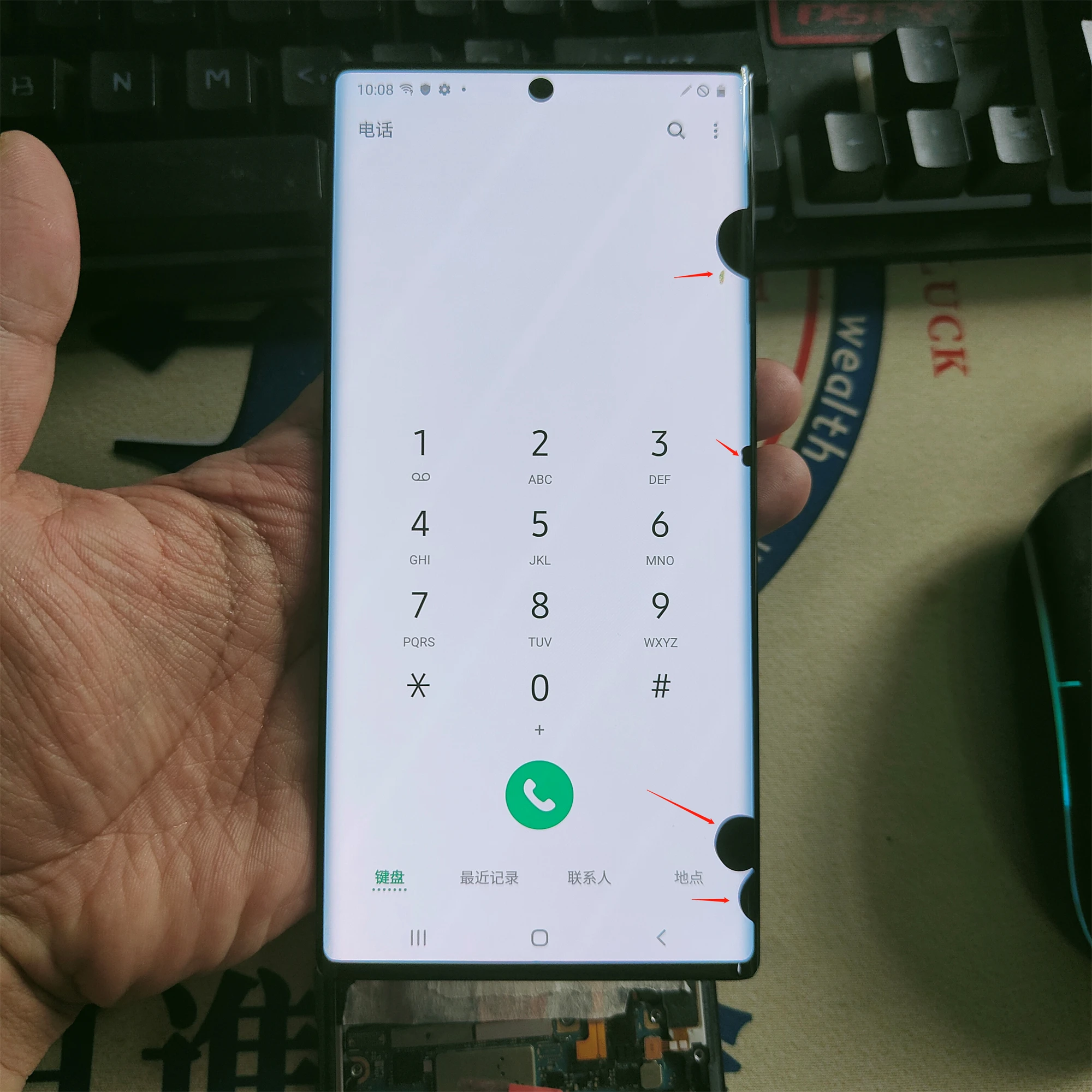 Оригинальный дефектный ЖК-дисплей для Samsung Galaxy Note 10 + N975F N975F/DS N975U Plus сенсорная