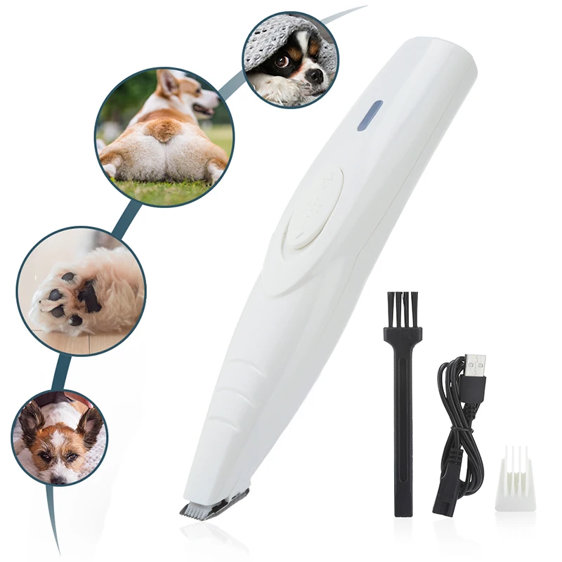 Новинка 2021 машинка для стрижки собак лап перезаряжаемая щенков кошек ног триммер