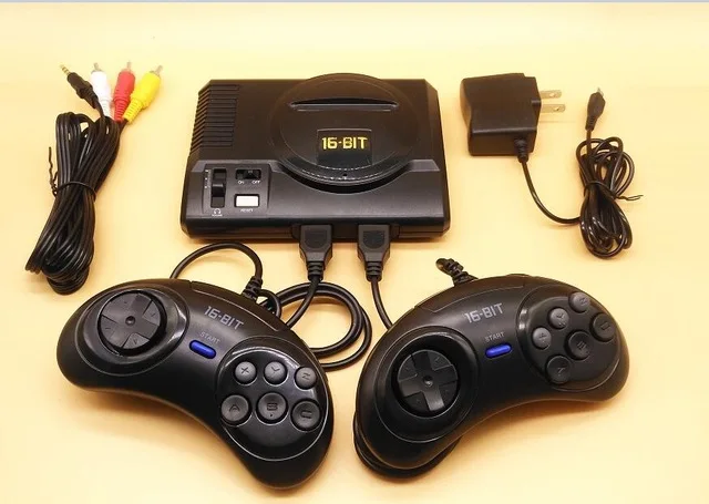 Новая Ретро Мини ТВ Видео игровая консоль для Sega MegaDrive 16 бит игр с 208 различными