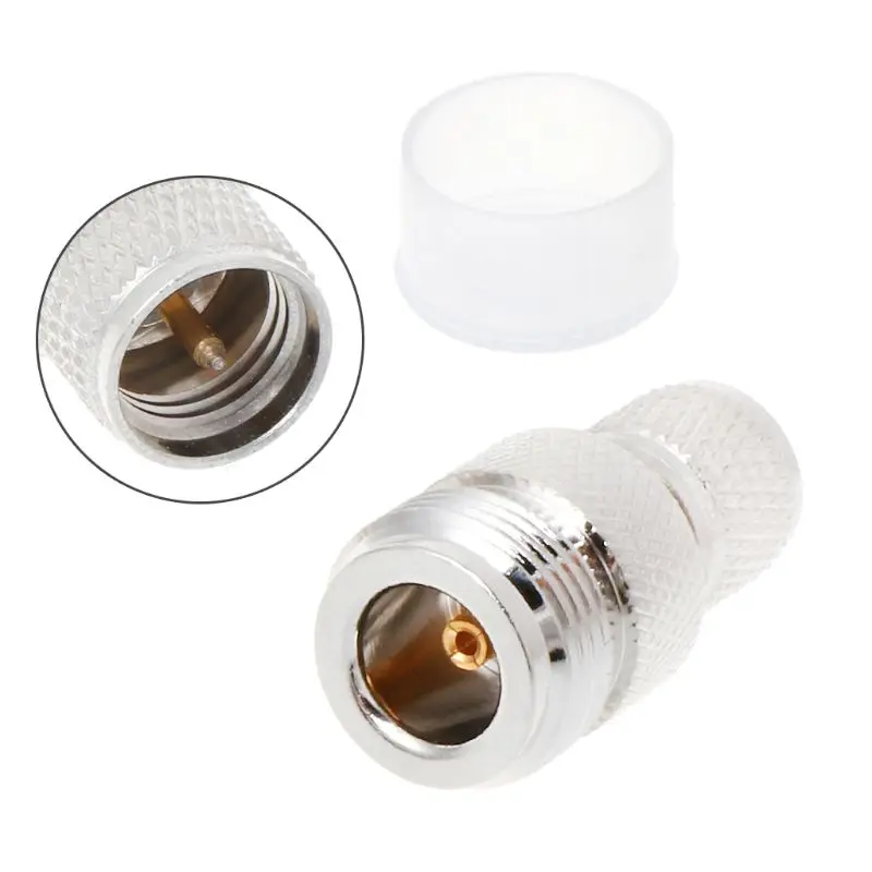 

UHF Male To N Female Jack Plug RF Connector Antenna Coaxial Cable Adapter