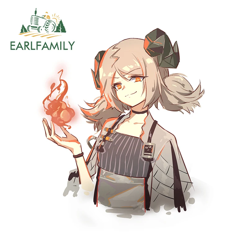 

EARLFAMILY 13 см x 11,6 см для волшебной девушки Сделай Сам наклейки на машину виниловый материал 3D забавная Водонепроницаемая аниме наклейка на окк...