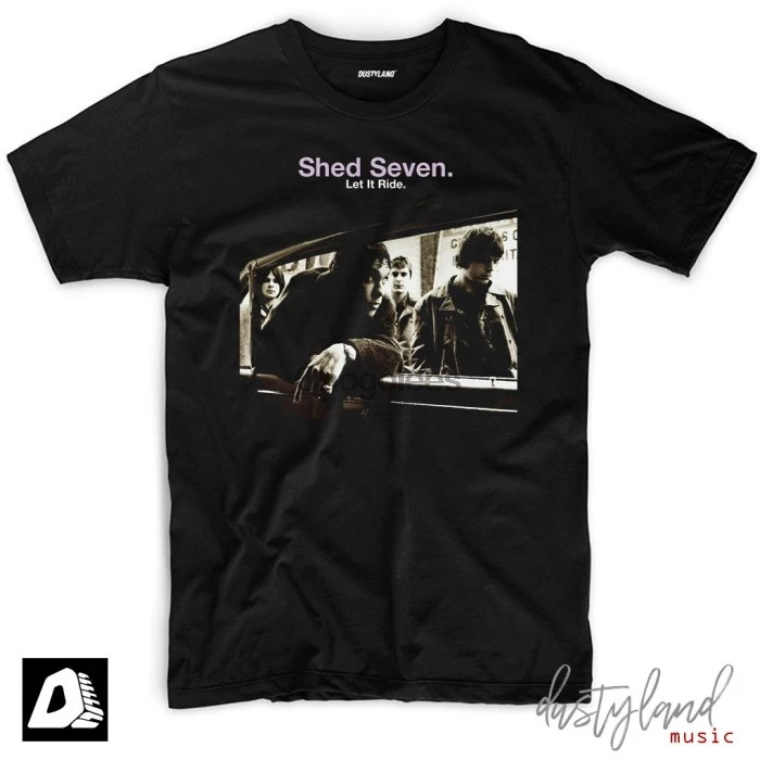 Футболка с принтом группы SHED SEVEN LET IT RIDE |