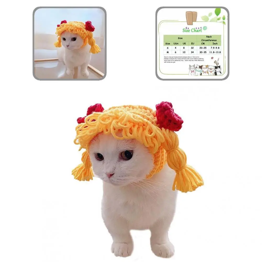 

Pet Headdress Lovely Cute Pet Puppy Cap Easy-wearing Photo Props Pet Cap