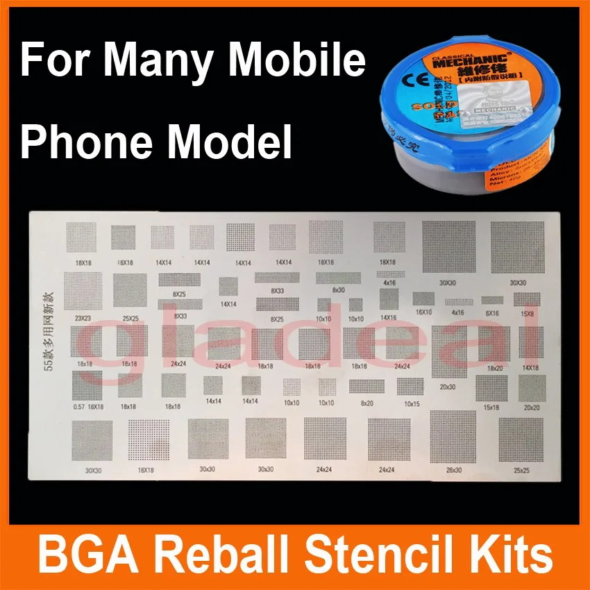 Универсальный IC чип NEC и BGA трафарет для Samsung HUAWEI Android непосредственно с подогревом