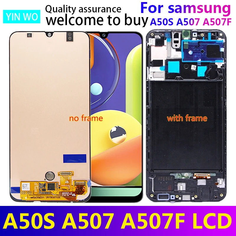 6 4 ''для Samsung Galaxy A50S A507 ЖК дисплей сенсорный экран дигитайзер с рамкой в сборе