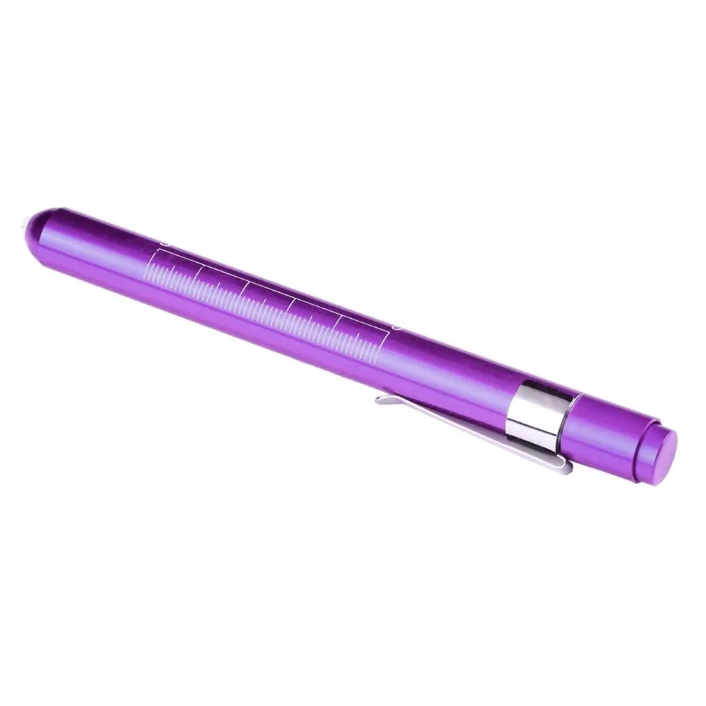 Алюминиевый фиолетовый Penlight Pen светодиодный фонарик Медицинский EMT хирургический фонарик-ручка