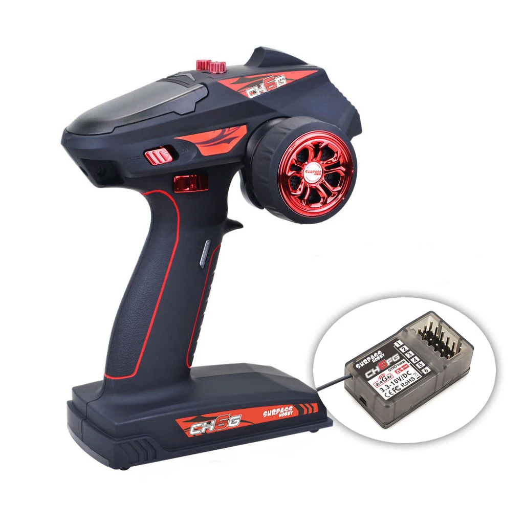 

Surpass Hobby 6CH Transmitter with X6FG Gyro Receiver for RC Car Tank Model Remote Control Vehicle Spare Parts