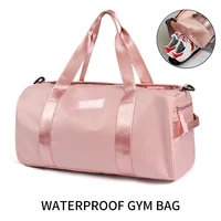 sports gym handbag for women fitness swimming training bag female dance yoga mat bag travel luggage with shoes pocket