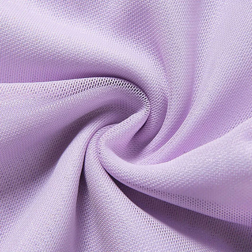 

Female Dress Women Solid Color Mesh Lace Ruched Sling Purple Dress Sleeveless High Waist Bodycon Mini Dress Sweet Sexy for Girls