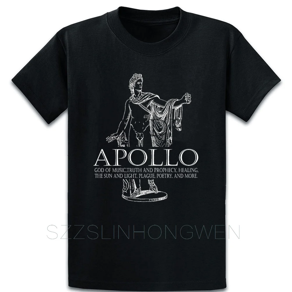 Apollo God Of Music And Sun греческая футболка с рисунком мифологии круглым вырезом и