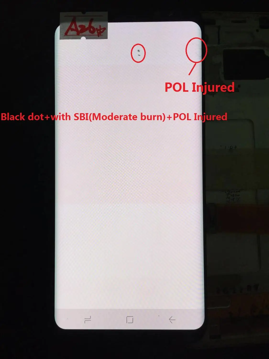 NO.A26 Супер AMOLED S8 ЖК-дисплей для samsung Galaxy S8 G950 G950F ЖК-дисплей сенсорный экран оцифровать с черными точками - Цвет: NO.A26