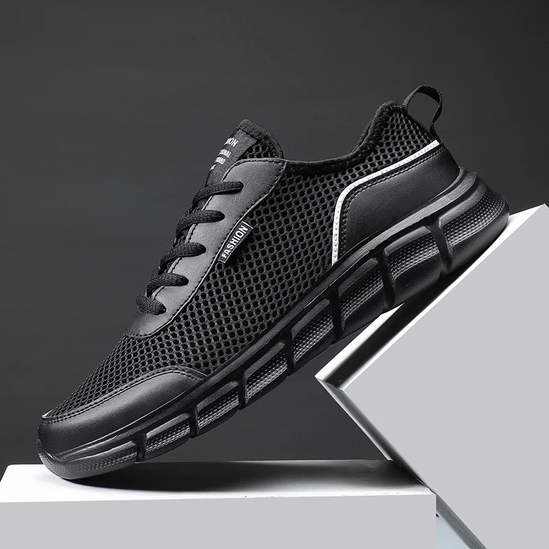 

2021 Fashion Men Sneakers Mesh Casual Shoes Lac-up Mens Shoes Lightweight Vulcanize Shoes Walking Sneakers Zapatillas Hombre