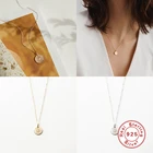 GS 925 стерлингового серебра ожерелье с круглой подвеской для женщин гравировкой фейерверк узор, очаровательные цепочки, колье-чокер, хорошее ювелирное изделие