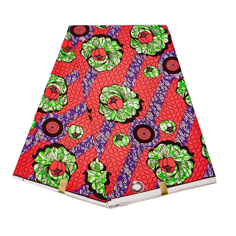 

Original Real Wax 100% polyester Ankara Fabric Wax 2021 African Print Fabric Tissue African Fabric for women dress