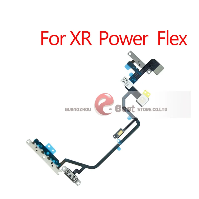For XR Power 1 шт. для iPhone X Xs Max XR кнопки отключения звука и регулировки громкости гибкий кабель для мобильного телефона запасные части - Цвет: For XR Power