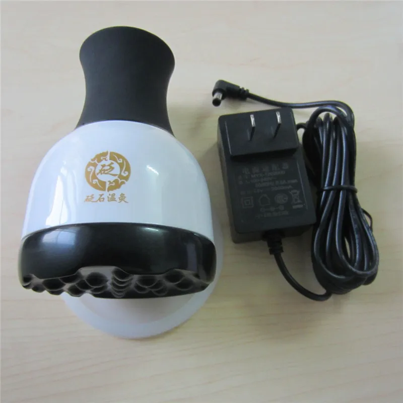 Electric Scraping Body Massage with Heat therapy Meridian Brush Dredge Detoxification Bian Shi Warm Moxibustion Instrument