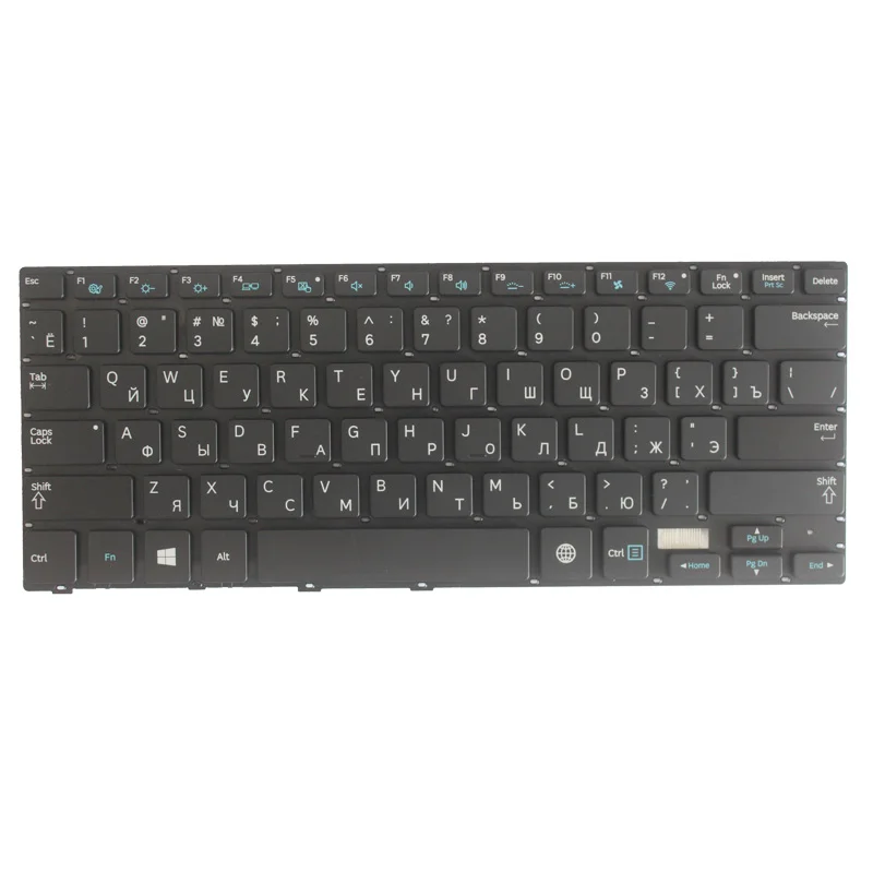 Новая русская клавиатура для ноутбука Samsung 7 Ultra 730U3E NP730U3E 740U3E NP740U3E черная с
